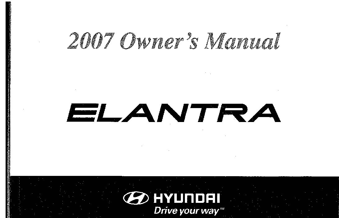 Hyundai Elantra Owner Manual