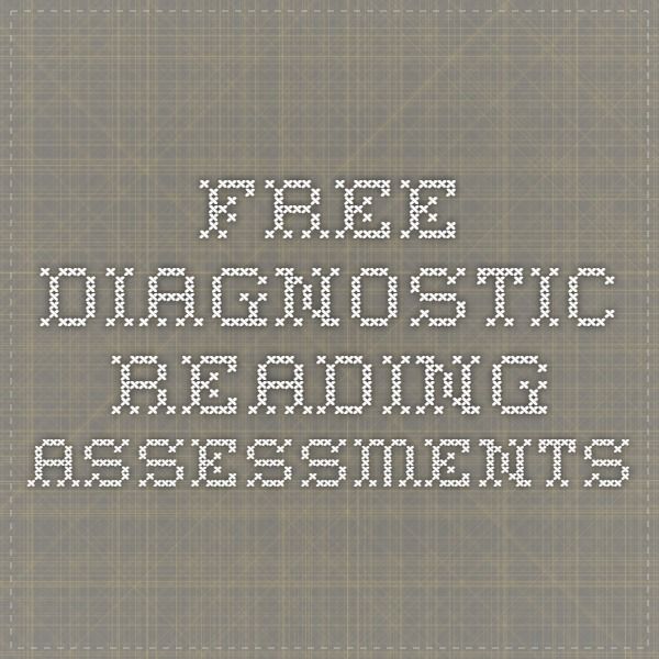 Free Diagnostic Reading Assessment